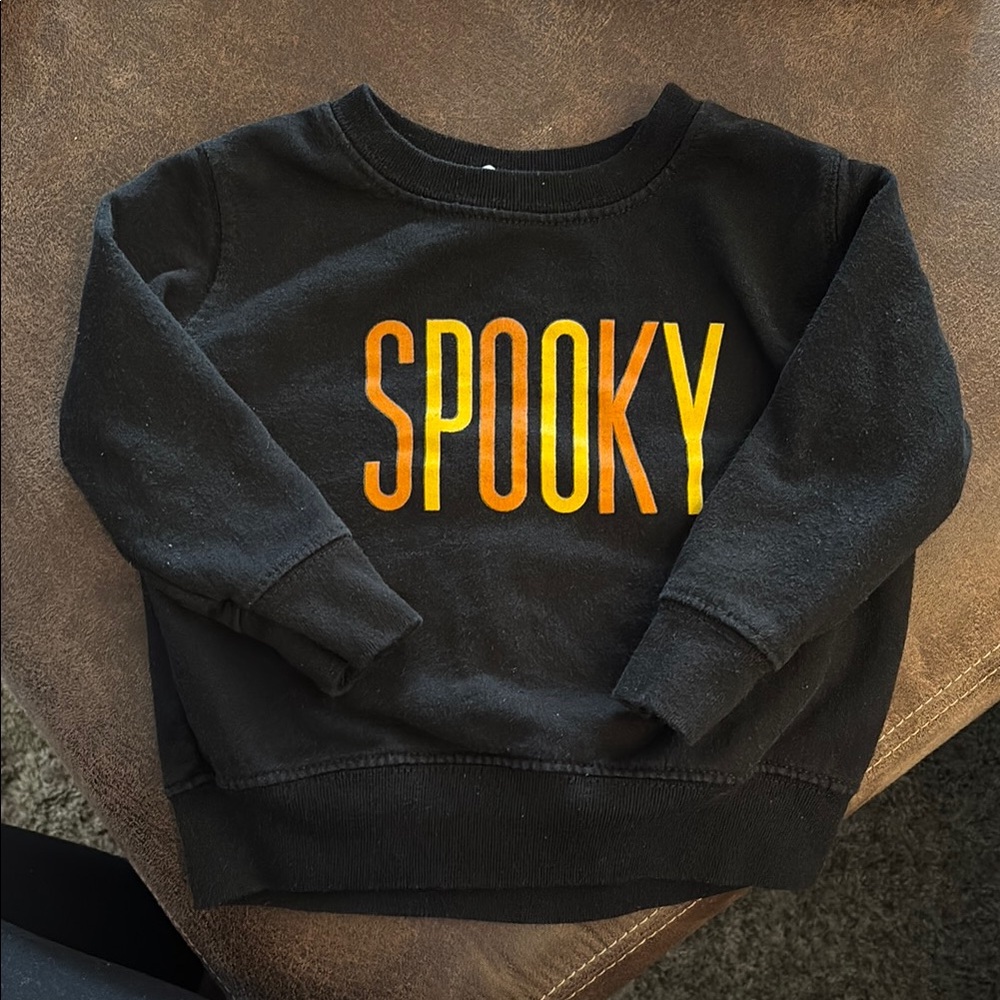 Spooky Halloween sweatshirt for toddler. Size 2T.